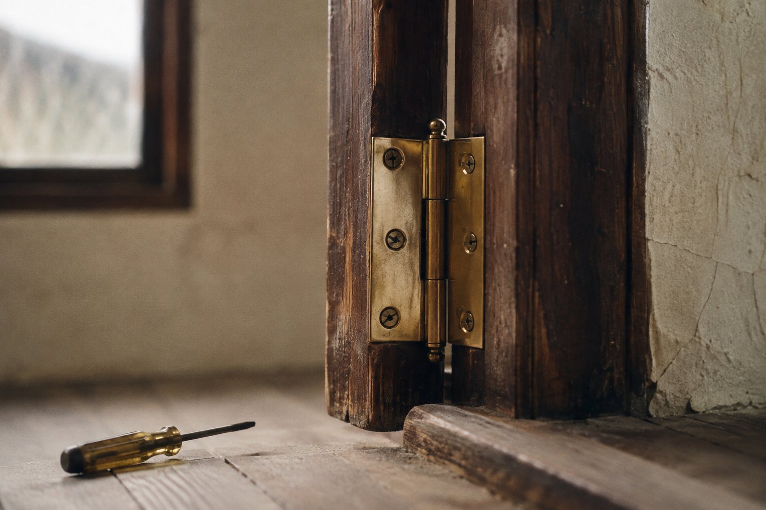 Last week an old hinge started giving trouble, so we replaced it
with a new one. Watching the old things get swapped out for new
ones, one by one, gives you a lot to think about.